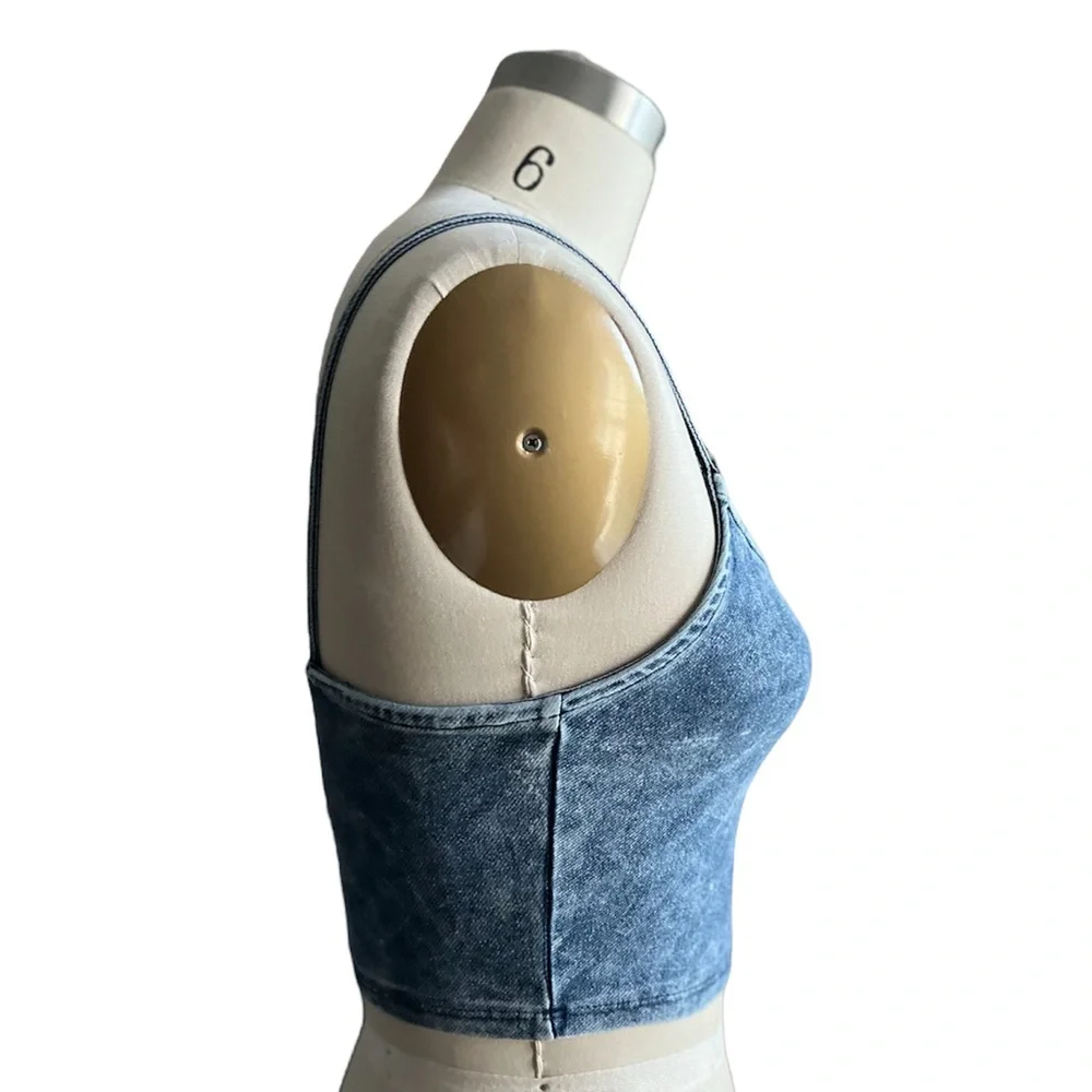 Garage Jean Cropped Tank - Picture 2 of 3